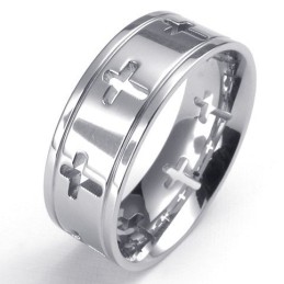 Wunderschönes Design Farbbrillanz Ausgezeichnete Qualität Titanring