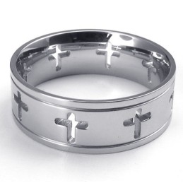 Wunderschönes Design Farbbrillanz Ausgezeichnete Qualität Titanring