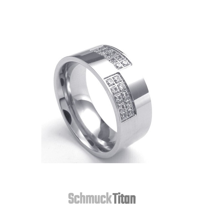 Üppiges Design Farbbrillanz Zuverlässige Qualität Titanring