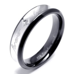 Elegante Form Farbbrillanz Langlebig Im Gebrauch Titanring