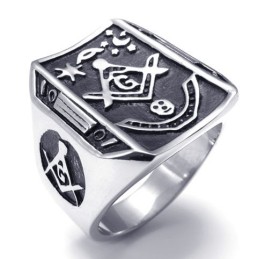 Modische Muster Farbbrillanz Hochwertiger Titanring