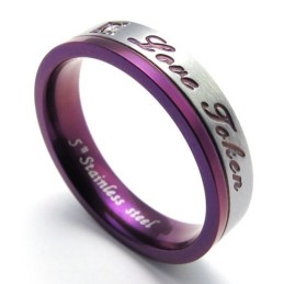 Ausgefeilte Technologie Wunderschöne Farben Hochwertiger Titanring