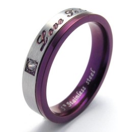 Ausgefeilte Technologie Wunderschöne Farben Hochwertiger Titanring