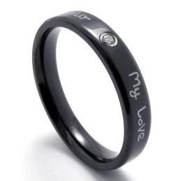Geschicktes Design Zarte Farben Hochwertiger Titanring
