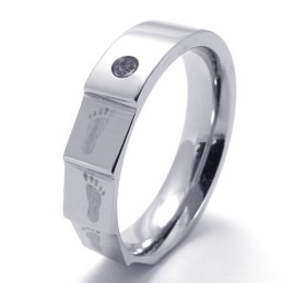 Elegante Form Farbbrillanz Langlebig Im Gebrauch Titanring