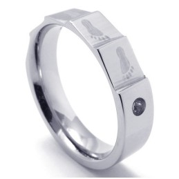 Elegante Form Farbbrillanz Langlebig Im Gebrauch Titanring