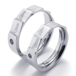 Elegante Form Farbbrillanz Langlebig Im Gebrauch Titanring