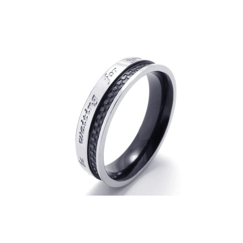 Elegante Form Zarte Farben Hochwertiger Titanring Elegante Form Zarte Farben Hochwertiger Titanring
