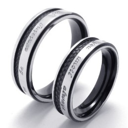 Elegante Form Zarte Farben Hochwertiger Titanring