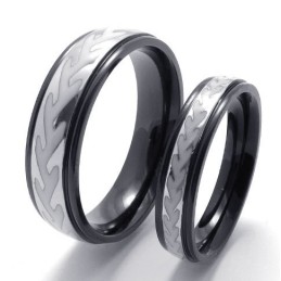 Geschicktes Design Zarte Farben Der König Der Qualität Titanring