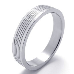 Geschicktes Design Farbbrillanz Weltweit Bekannter Titanring