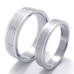 Geschicktes Design Farbbrillanz Weltweit Bekannter Titanring