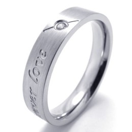 Verschiedene Stile Farbbrillanz Weltweit Bekannter Titanring