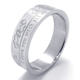 Verschiedene Stile Zarte Farben Hochwertiger Titanring