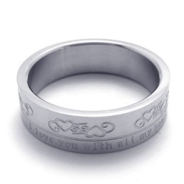 Verschiedene Stile Zarte Farben Hochwertiger Titanring