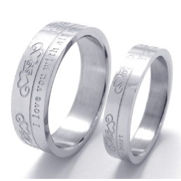 Verschiedene Stile Zarte Farben Hochwertiger Titanring