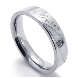Professionelles Design Zarte Farben Hochwertiger Titanring