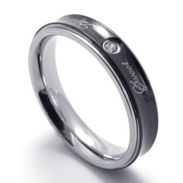 Üppiges Design Zarte Farben Stabile Qualität Titanring