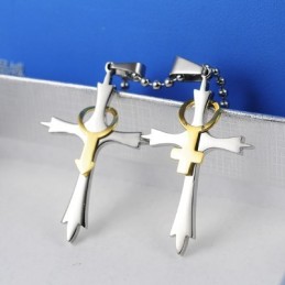 Männliche Und Weibliche Symbole Titan Kreuz Halskette Anhänger Für Männer Und Frauen