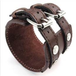 Geschicktes Design, Schöne Farben, Zuverlässige Qualität, Titan-Leder-Armreif