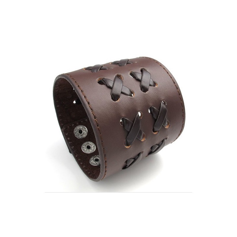 Fein Verarbeitete Zarte Farben Zuverlässige Qualität Titan Leder Armreif Fein Verarbeitete Zarte Farben Zuverlässige Qualität Titan Leder Armreif