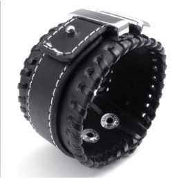 Geschicktes Design Zarte Farben Hervorragende Qualität Titan Leder Armreif