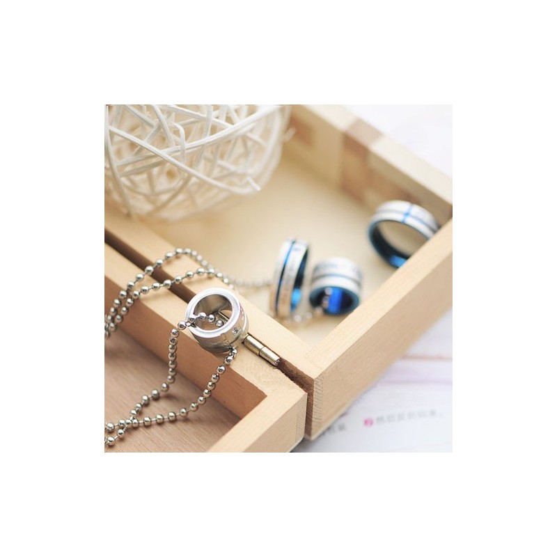 Love Only You Sweetheart Ringe Kreis Titan Halskette Anhänger Love Only You Sweetheart Ringe Kreis Titan Halskette Anhänger