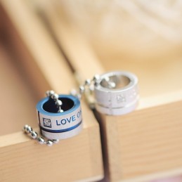 Love Only You Sweetheart Ringe Kreis Titan Halskette Anhänger