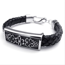 Modische Muster Zarte Farben Ausgezeichnete Qualität Titan Lederarmband