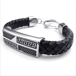 Geschicktes Design Zarte Farben Hochwertiges Titan-Lederarmband