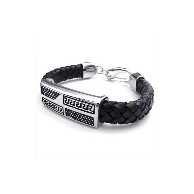 Geschicktes Design Zarte Farben Hochwertiges Titan-Lederarmband Geschicktes Design Zarte Farben Hochwertiges Titan-Lederarmband