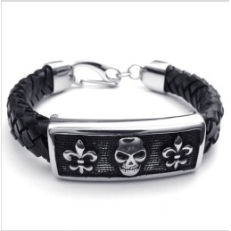 Attraktives Design Zarte Farben Hervorragende Qualität Titaniu Lederarmband