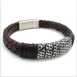 Geschicktes Design Zarte Farben Zuverlässige Qualität Titan Lederarmband