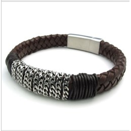 Geschicktes Design Zarte Farben Zuverlässige Qualität Titan Lederarmband
