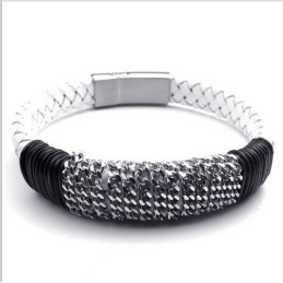 Modernes Design Zarte Farben Zuverlässige Qualität Titan Lederarmband