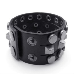 Modernes Design Zarte Farben Hervorragende Qualität Titan Leder Armreif