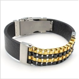 Attraktives Design, Schöne Farben, Hervorragende Qualität, Titan-Lederarmband