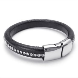 Geschicktes Design Zarte Farben Stabile Qualität Titan Lederarmband
