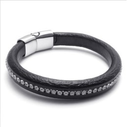 Geschicktes Design Zarte Farben Stabile Qualität Titan Lederarmband