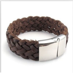 Geschicktes Design Zarte Farben Stabile Qualität Titan Lederarmband