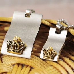 Sweetheart Lovers Titan Halsketten Anhänger Mit Goldener Krone