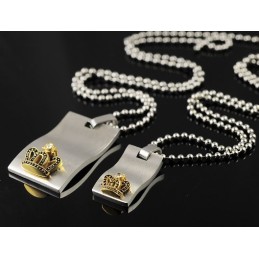 Sweetheart Lovers Titan Halsketten Anhänger Mit Goldener Krone