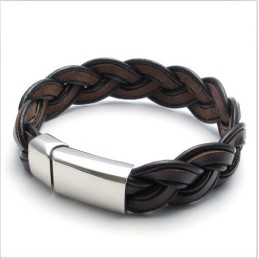 Geschicktes Design Zarte Farben Stabile Qualität Titan Lederarmband