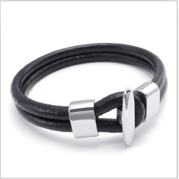 Geschicktes Design Zarte Farben Stabile Qualität Titan Lederarmband