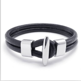 Geschicktes Design Zarte Farben Stabile Qualität Titan Lederarmband