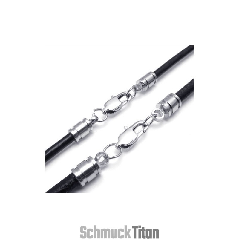 Geschicktes Design Zarte Farben Ausgezeichnete Qualität Titan Leder Halskette