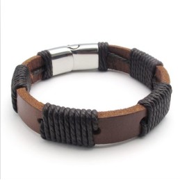 Geschicktes Design, Schöne Farben, Zuverlässige Qualität, Titan-Leder-Armreif