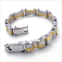 Fein Verarbeitetes Farbbrillanz Stabile Qualität Titan Armband