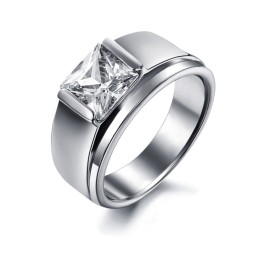 Um Im In- Und Ausland Ein Hohes Ansehen Zu Genießen Weiblicher Titanring Mit Strass