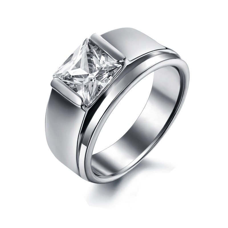 Um Im In- Und Ausland Ein Hohes Ansehen Zu Genießen Weiblicher Titanring Mit Strass Um Im In- Und Ausland Ein Hohes Ansehen Zu Genießen Weiblicher Titanring Mit Strass